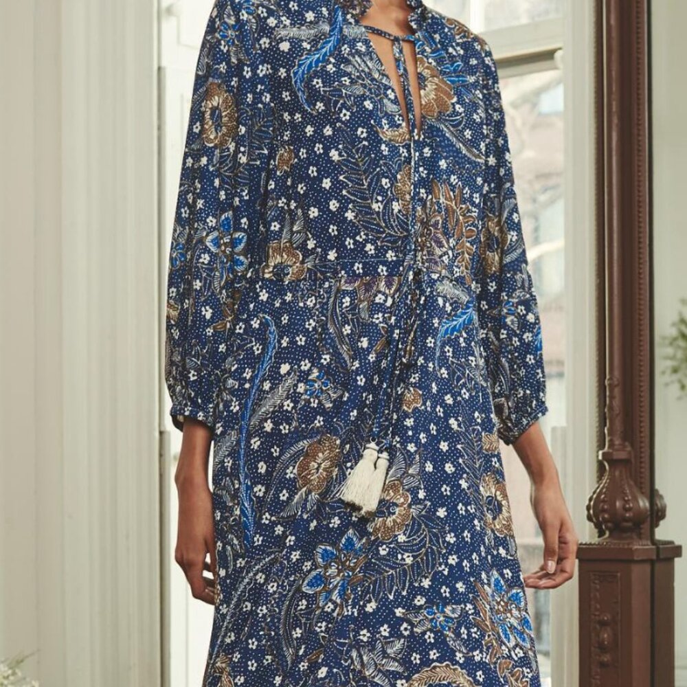 Cara Cara NYC Tanglewood Dress Batik Navy